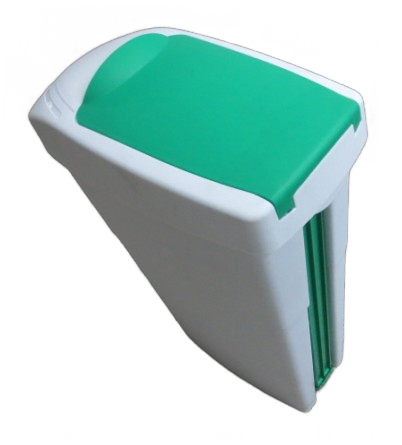 pedal green white sanitary bin from ozwashroom