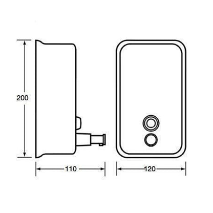Soap Dispenser Satin Finish S'Steel