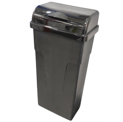 Freshnex 23L dark grey sanitary and nappy bin for commercial washrooms made from recycled materials