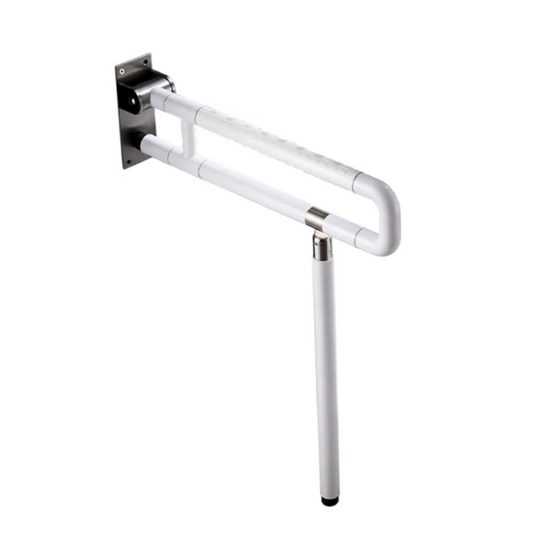 white powder coated drop down
