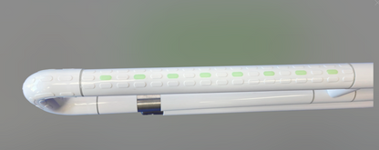 white powder coated dropdown