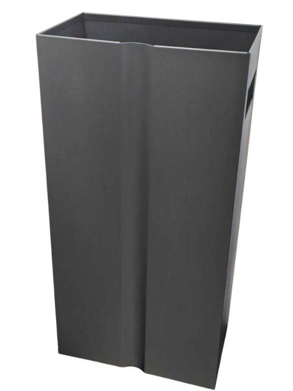 stainless steel black bin