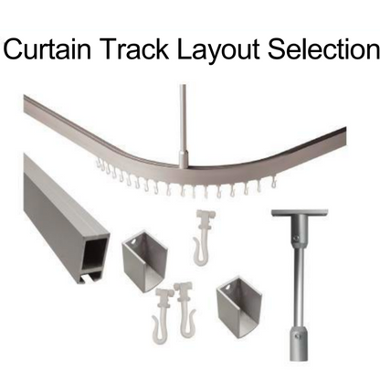 Cut To Size L-Shape shower curtain