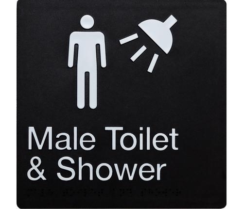 Male Toilet and Shower 