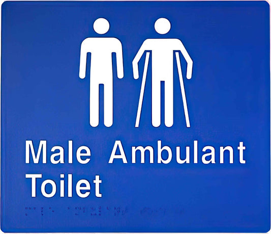 SV41-Male Ambulant toilet braille sign